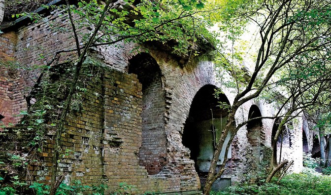 Ruiny fortu Sarbinowo w Kostrzynie nad Odrą