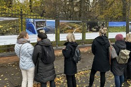 Wystawa projektów ochrony przyrody w Łazienkach