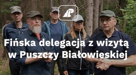 Fińska delegacja z wizytą w Puszczy Białowieskiej